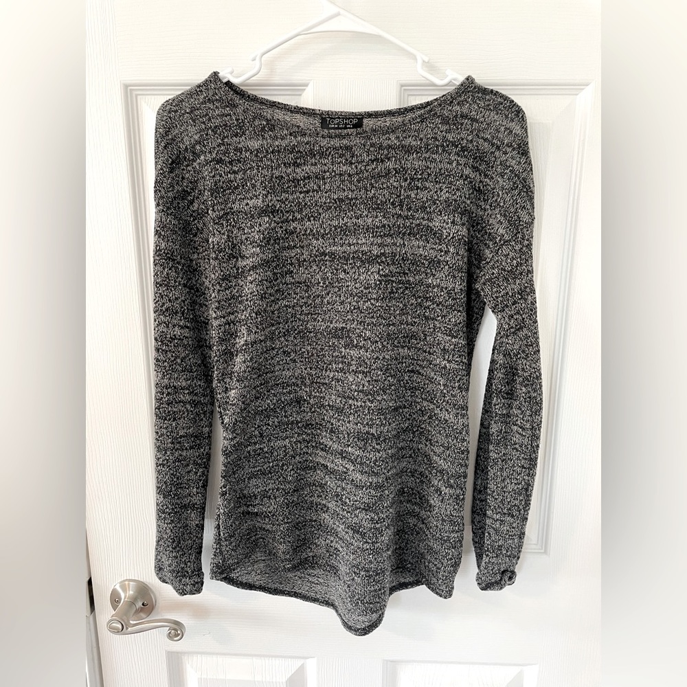 Topshop us2 black/gray sweater